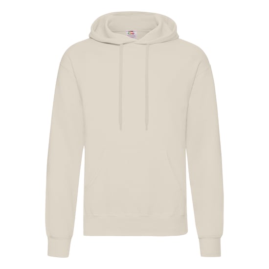 Fruit Of The Loom Mens Hooded Sweatshirt / Hoodie (Natural) - Image 1