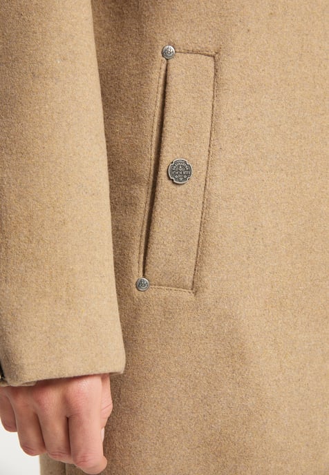 Dreimaster Coat women beige melange - Image 5