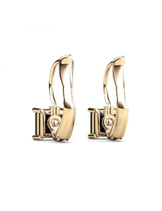 Pendientes Cuadrados - Oro y Negro - Image 5
