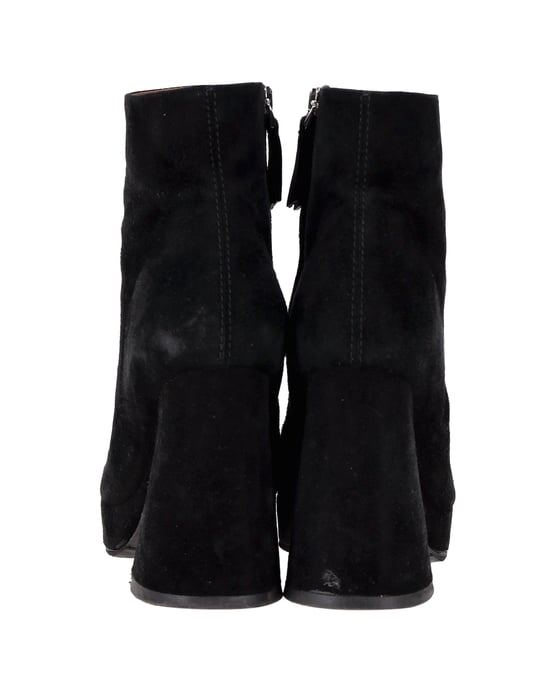Proenza Schouler Block Heel Platform Boots in Black Suede - Image 4
