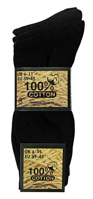 Lote de 6 calcetines de algodón 100% transpirables y de colores para hombre - Image 2