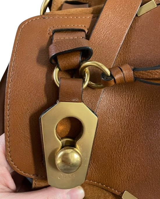 Chloé Owen Bucket Bag in Brown Leather - Image 5