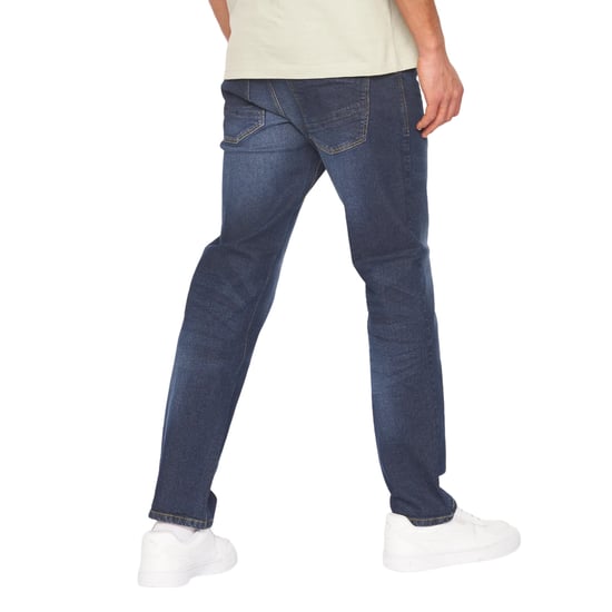 Crosshatch Mens Cadman Straight Jeans (Dark Wash) - Image 2