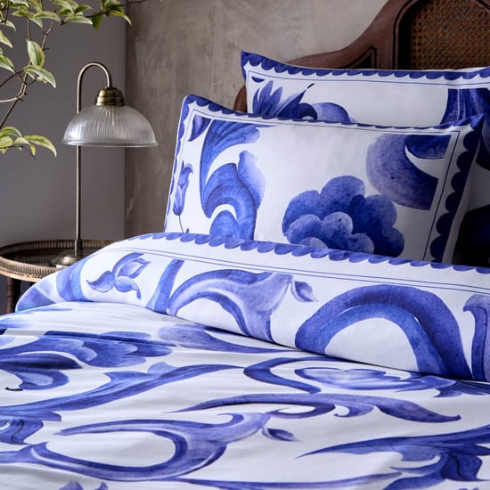 Fundas de Almohada de Algodón Impresas Paoletti Azzurro (Par) - Image 1