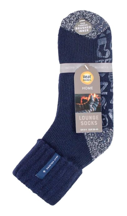 Calcetines de Cama Térmicos Forrados de Vellón para Hombre con Agarres Antideslizantes ) - Image 2