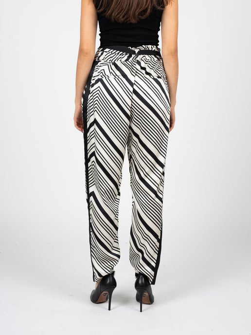 Liu Jo Pantalones de mujer negro, Blanco - Image 5