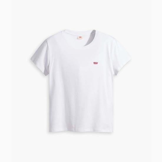 Women's Levis Plus Baby T-Shirt in White - Image 4