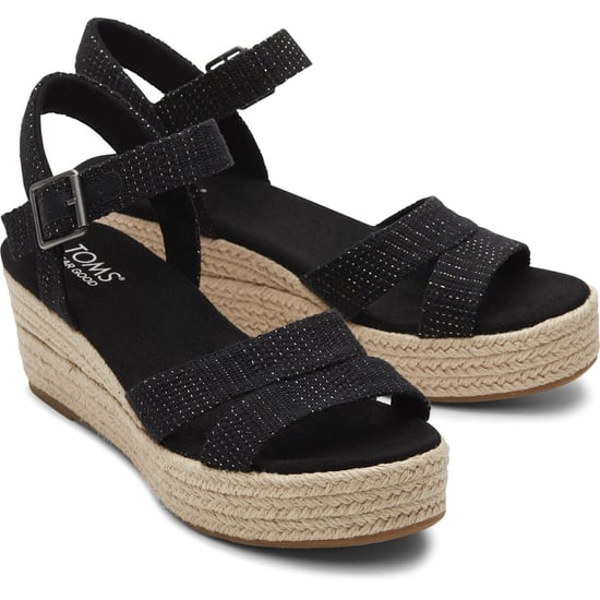 TOMS Audrey Textile Women's Black Wedges - Image 1