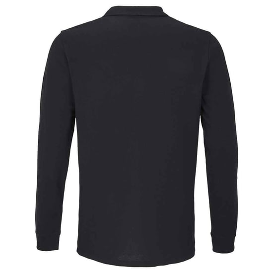 SOLS Unisex Adult Planet Long-Sleeved Polo Shirt (Black) - Image 2