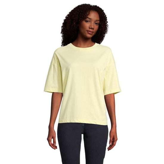 SOLS Womens/Ladies Boxy Oversized T-Shirt (Light Yellow) - Image 1