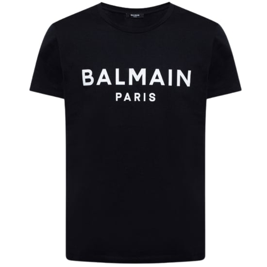 Balmain Paris Print Logo Black T-Shirt