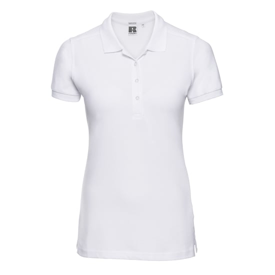 Russell Womens/Ladies Piqué Stretch Polo Shirt (White) - Image 1