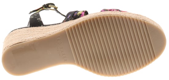 Sandalias de Mujer Ted Baker Cardima Cuña de Espadrille Impresa Floral Negra - Image 5