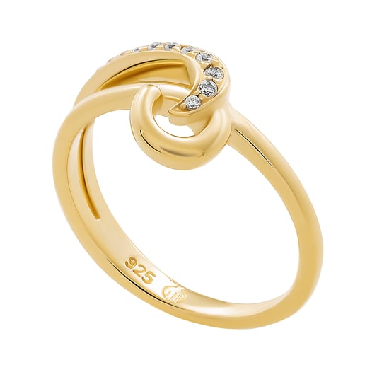 Orphelia 'Ida' Women's 925 Sterling Silver Ring - Gold ZR-7521/G - Image 4