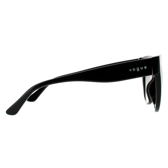 Gafas de sol para mujer Vogue Cat Eye en marrón oscuro havana con degradado - Image 4
