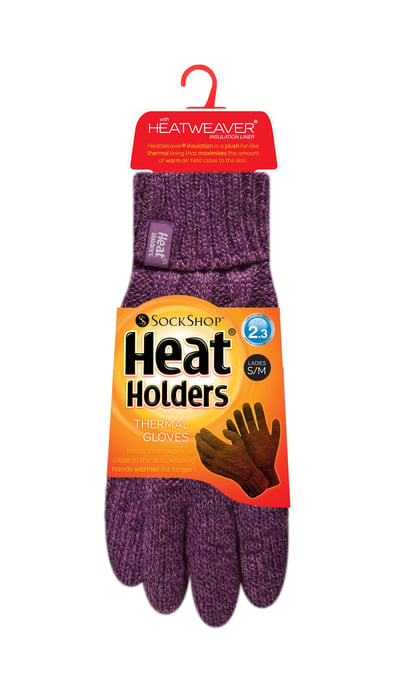 Heat Holders - Guantes de invierno de punto por cable de 2,3 tog para mujer - Image 2