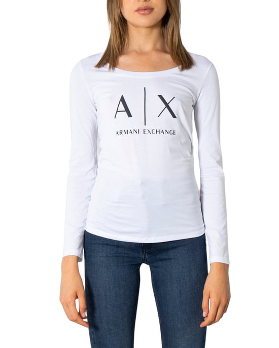 Camiseta Blanca de Mujer Armani Exchange - Image 1