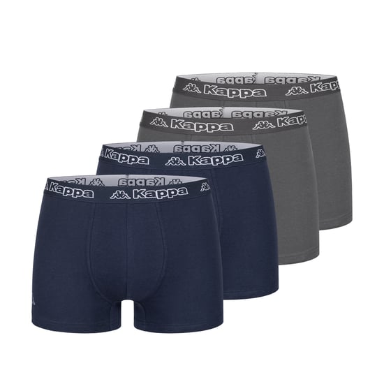 Kappa 4-Pack Boxershorts in Blue/Dark Grey