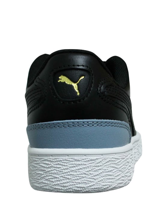 Puma x Ralph Sampson Lo Black Leather Low Lace Up Mens Trainers 370846 05