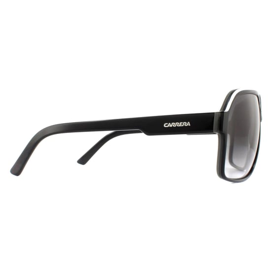 Carrera Aviator Unisex Black and White Grey Gradient Sunglasses