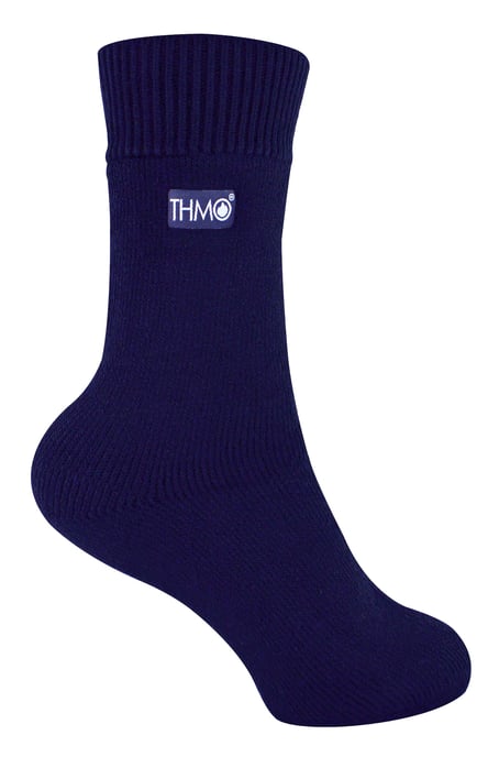 Calcetines térmicos de invierno para niños | THMO | Calcetines de forro polar para niños y niñas - Azul marino - Image 1