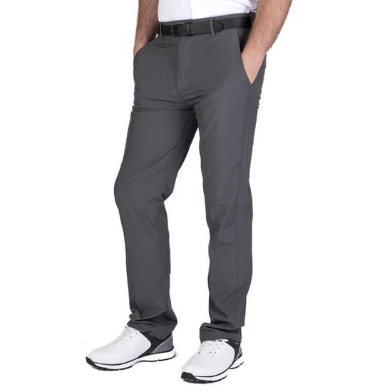 Island Green Mens Tour Stretch Tapered Leg Golf Trousers (Charcoal) - Image 3