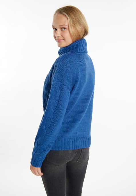 Mymo Knitted pullover women marine - Image 4