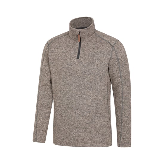 Mountain Warehouse Mens Idris II Half Zip Fleece Top (Beige)