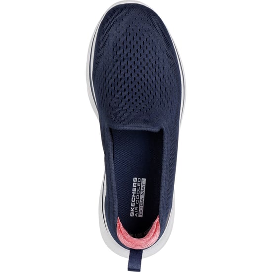 Skechers GO WALK 7 - Vina Textile Women's Navy/Coral Trainers - Image 3