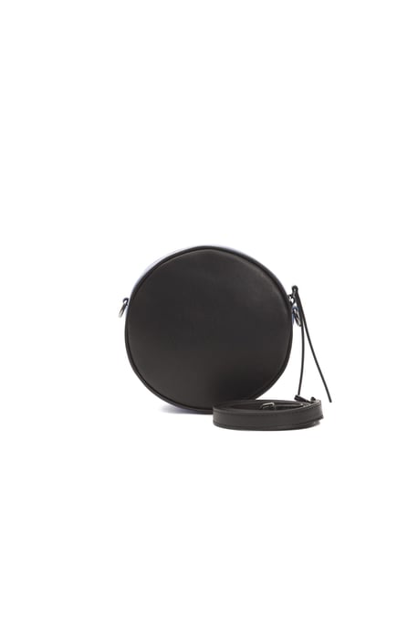 Bolso Cruzado de Cuero Negro Donatella para Mujer Pompei - Image 3