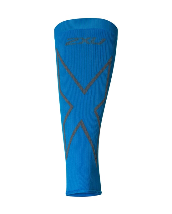 X COMPRESSION CALF SLEEVES Vibrant Blue/Grey - Image 1