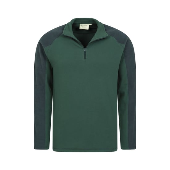 Mountain Warehouse Mens Ashbourne II Half Zip Fleece Top (Khaki Green) - Image 3