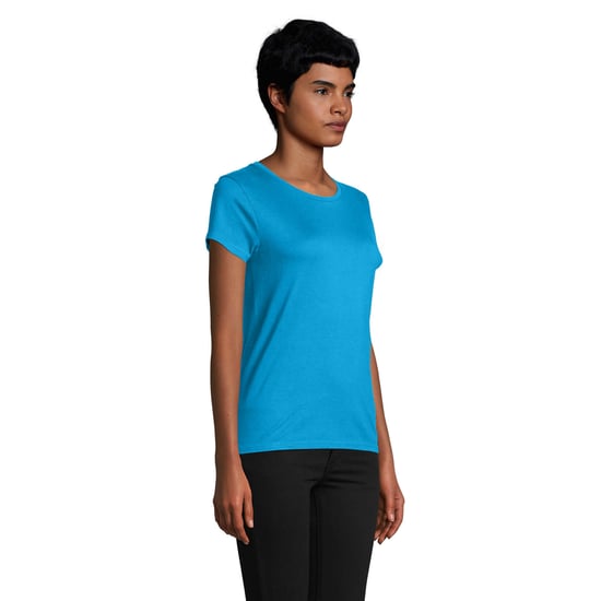 SOLS Womens/Ladies Pioneer T-Shirt (Aqua) - Image 3
