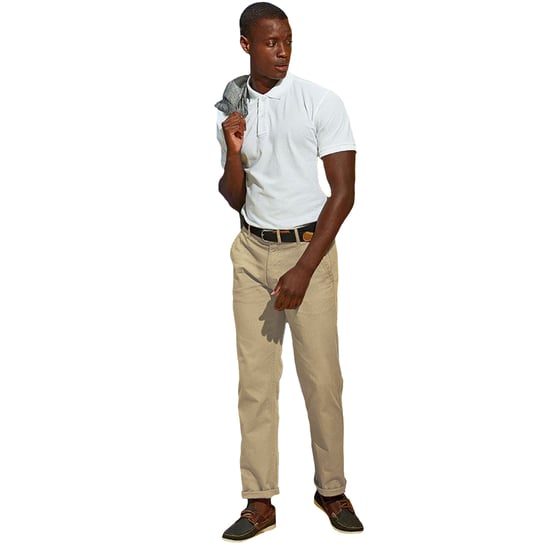 Asquith & Fox Mens Classic Casual Chinos/Trousers (Natural) - Image 5