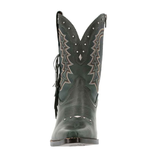 Durango Crush Bootie Leather Women's Saddle Brown/Denim Blue Boots - Image 3