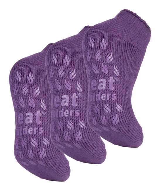 Calcetines Tobilleros con Pinzas - Multipack de 3 Pares - Lila - Image 1