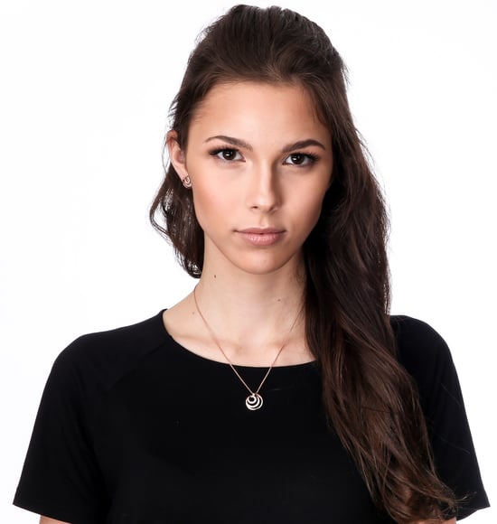 Orphelia 'Elaine' Women's 925 Sterling Silver Chain with Pendant - Silver ZH-7084 - Image 4