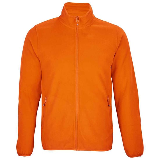 SOLS Mens Factor Recycled Fleece Jacket (Orange) - Image 1