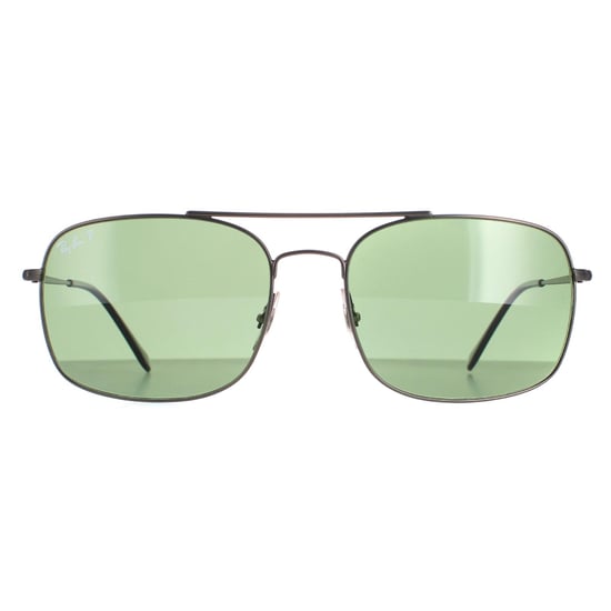 Ray-Ban Aviator Mens Gunmetal Green Polarized RB3611