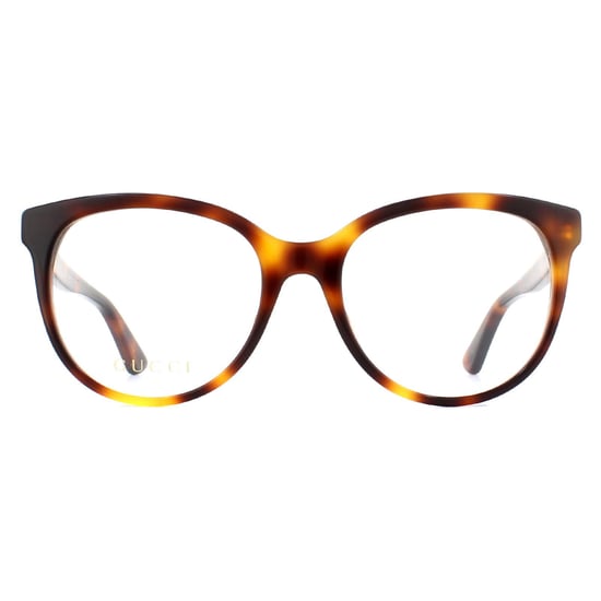 Gucci Round Light Havana Womens Glasses Frames