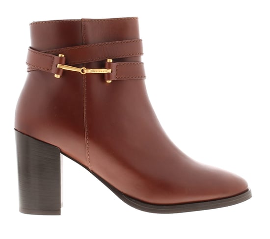Botas para mujer Ted Baker Anisea de piel con tacón bloque en color marrón claro - Image 2