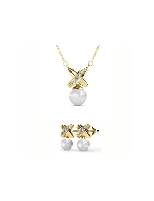 Conjuntos Chris Pearl - Oro y Cristal - Image 1