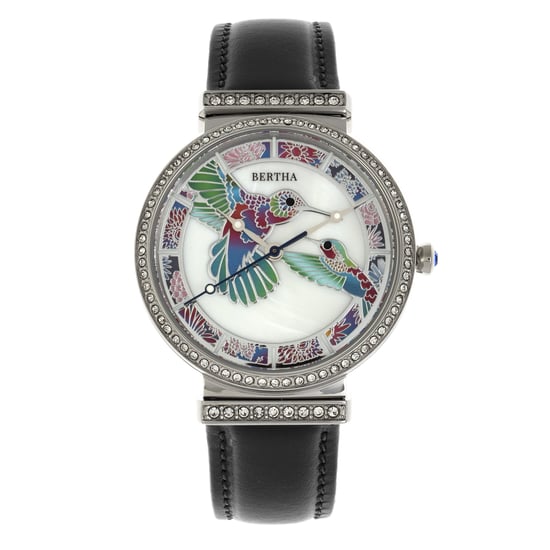 Reloj de cuero con banda de nácar Bertha Emily - Image 1