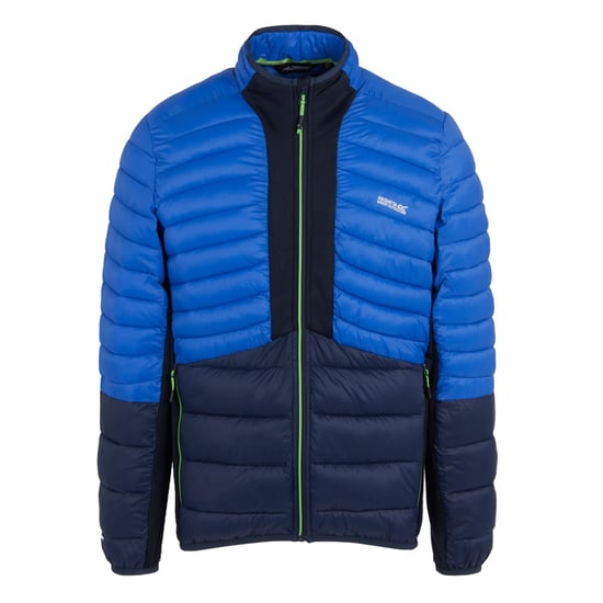 Regatta Mens Leedre Colour Block Hybrid Jacket (Olympian Blue/Navy)