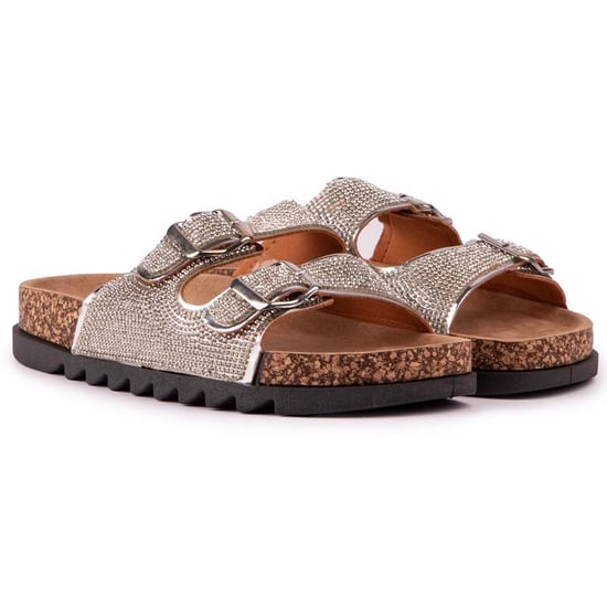 Solesister Cat Wide Fit Footbed Sandals