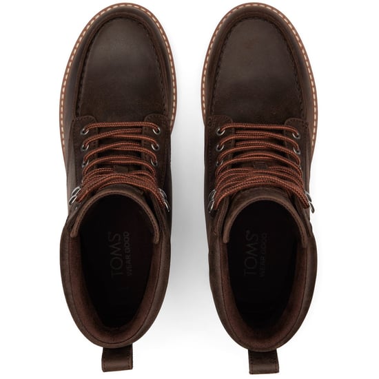 TOMS Palomar Leather Men's Dark Brown Boots - Image 4