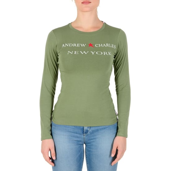 Andrew Charles By Andy Hilfiger Womens LS T-Shirt TS602 031002 Phenix Green