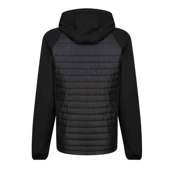 Regatta Mens Navigate Quilted Hybrid Jacket (Black/Seal Grey) - Image 2