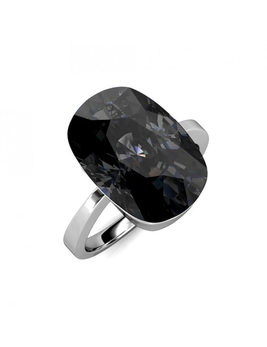 Anillo Clásico - Plata y Negro - Image 1