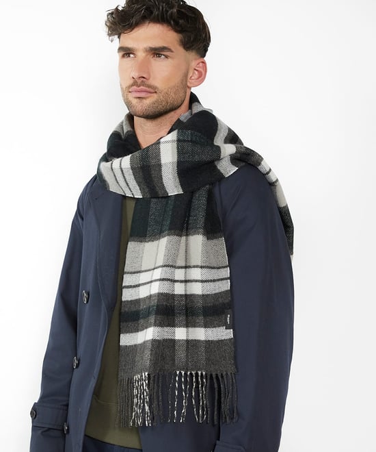 Dune Mens Osburn - Fringe-Trimmed Scarf